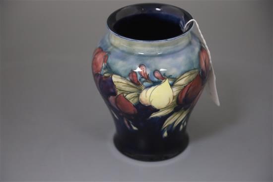 A Moorcroft magnolia vase, 1920s, H. 16.5cm